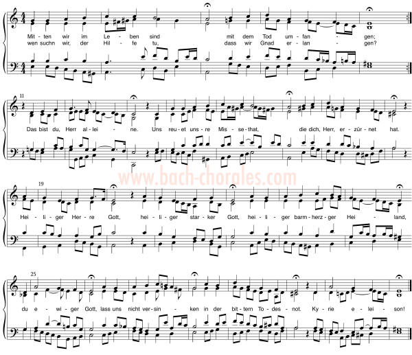 notenbeeld BWV 383 op https://www.bach-chorales.com/